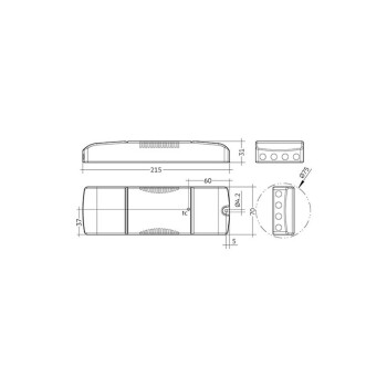 Lichtmanagementsystem LED-Netzteil 38Watt 350mA DALI DT8 dimmbar