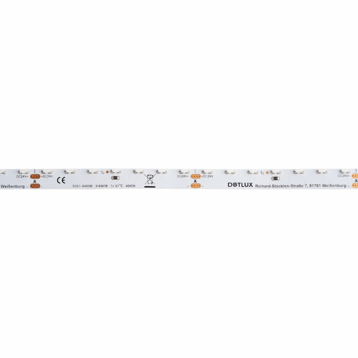 DOTLUX LED-Streifen SIDEVIEW 48W 8mm 4000K IP20 5m-Rolle inkl. 50cm Anschlusskabel beidseitig
