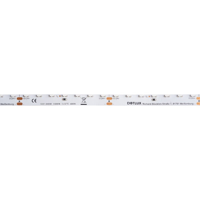 DOTLUX LED-Streifen SIDEVIEW 48W 8mm 4000K IP20 5m-Rolle inkl. 50cm Anschlusskabel beidseitig