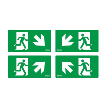 DOTLUX Erweitertes Piktogrammset Pfeil Diagonal  für...
