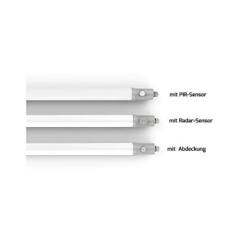 DOTLUX LED-Feuchtraumleuchte MISTRALsmart 22W/30W 4000K POWERselect IP65 1200mm durchverdrahtet