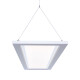 realLED LED Büro Pendelleuchte Hängeleuchte Minerva 120x30cm, 54W, versch. Lichtfarben, dimmbar, UGR<19, inkl. Abhängung