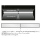 realLED LED Büro Pendelleuchte Hängeleuchte Minerva 120x30cm, 54W, versch. Lichtfarben, dimmbar, UGR<19, inkl. Abhängung