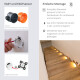 realLED Treppenleuchte EASY 1,5 W 3000K warmweiß weiß / schwarz / silber