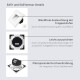 realLED Treppenleuchte EASY 1,5 W 3000K warmweiß weiß / schwarz / silber