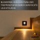 realLED Treppenleuchte EASY 1,5 W 3000K warmweiß weiß / schwarz / silber