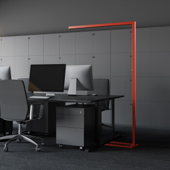 realLED LED Büro Stehleuchte Officeflow 60W 4000K 8400lm dimmbar - verschiedene Farben