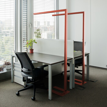 realLED LED Büro Stehleuchte Officeflow 60W 4000K 8400lm dimmbar - verschiedene Farben