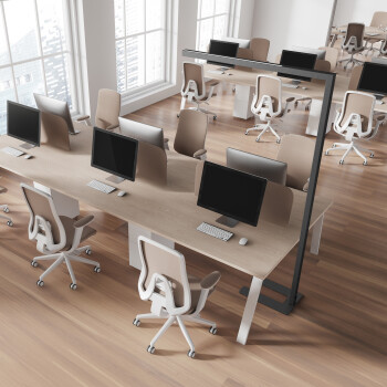 realLED LED Büro Stehleuchte Officeflow 60W 4000K 8400lm dimmbar - verschiedene Farben