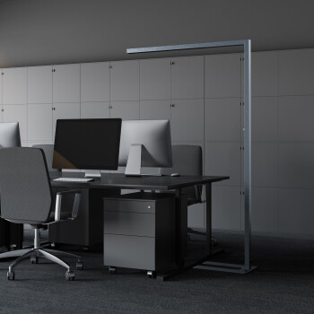 realLED LED Büro Stehleuchte Officeflow 60W 4000K 8400lm dimmbar - verschiedene Farben