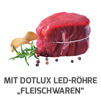 Dotlux LED Röhre Fleischtheke 97 cm 12 Watt "Fleisch"-Rosé Milchglas - Verbesserte Fleischfarbe