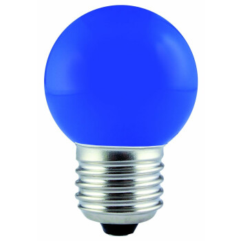 DOTLUX LED-Dekobirne E27 0,5W blau ECHTGLAS
