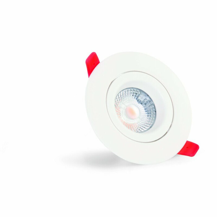 DOTLUX LED-Downlight CIRCLEmini 2700K 6,5W Gehäuse: weiß - Sehr geringe Einbautiefe -