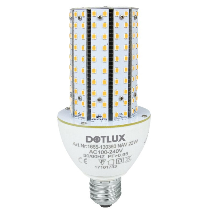 LED Lampe E27 73 mm 22 Watt warmweiß 230 SMD LED