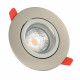 DOTLUX LED-Downlight CIRCLEmini 2700K 6,5W Gehäuse: Edelstahl Design - Sehr geringe Einbautiefe -