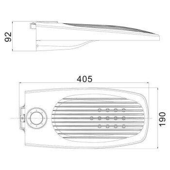 DOTLUX LED-Strassenleuchte BELUGAmicro 38W 4000K ohne Mastadapter