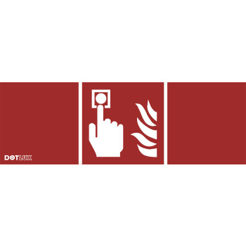 DOTLUX Erweitertes Piktogrammset Brandschutzzeichen (3 Stück) für LED-Notleuchte EXIT (Artikel 3009)