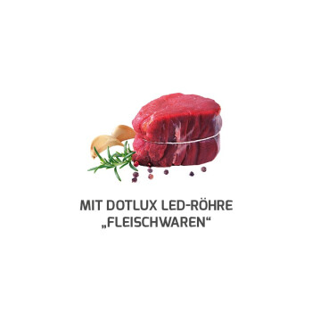 Dotlux LED Röhre Fleischtheke 90 cm 10 Watt Fleisch-Rosé Milchglas