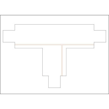 DOTLUX 3 Phasen-T-Verbinder, rechts 1, schwarz