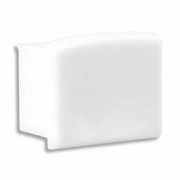 PVC-Endkappe für Profil/Abdeckung 4C weiß