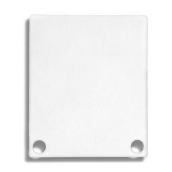 Alu-Endkappe für Profil/Abdeckung 9K/10K weiß 2 Stk inkl. Schrauben