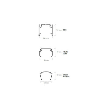 DOTLUX LED-Lichtbandsystem LINEAclick 50W 5000K engstrahlend dimmbar DALI Made in Germany