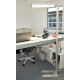 RealLED LED Büro Arbeitsplatz Stehleuchte Officedesk Pro 80W 4000K dimmbar mit Sensor