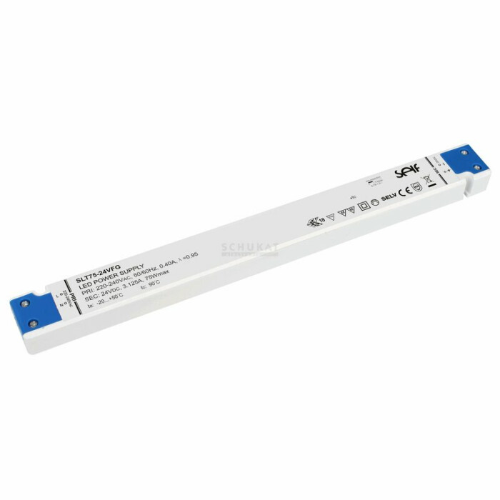 LED-Netzteil CV 24V DC 0-75W 0-3,1 A nicht dimmbar IP20 Ultraflach