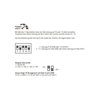 DOTLUX LED-Wandleuchte WAY 15cm 7,5/15W 4000K