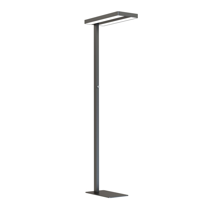 RealLED LED Bro Arbeitsplatz Standleuchte Officedesk 8000 Lumen 4000K Schwarz