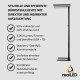 RealLED LED Büro Arbeitsplatz Standleuchte Officedesk 8000 Lumen 60W 4000K Schwarz