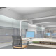 RealLED LED Büro Arbeitsplatz Standleuchte Officedesk 8000 Lumen 4000K Weiß