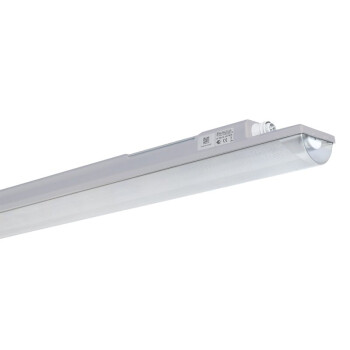 DOTLUX LED-Feuchtraumleuchte HIGHFORCEnarrow IP66/IP69 1455mm 54W 4000K IK06 2x5-polig durchverdrahtet DALI inklusive Endkappe