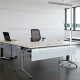RealLED LED Stehleuchte Officeflow 80W tageslichtabhängige Dimmung ideal fürs Büro 3000 K Warmweiß Schwarz